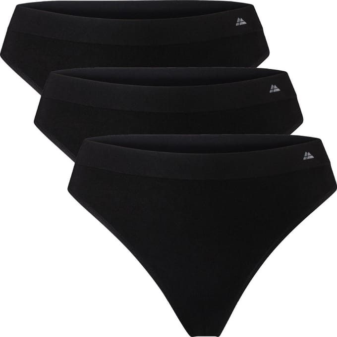 DANISH ENDURANCE Strings van Bamboe Viscose - voor Dames - Zwart - Maat M/L