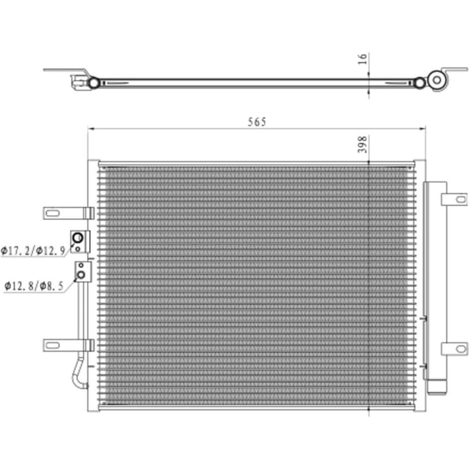 Condensor, airconditioning NRF 350471