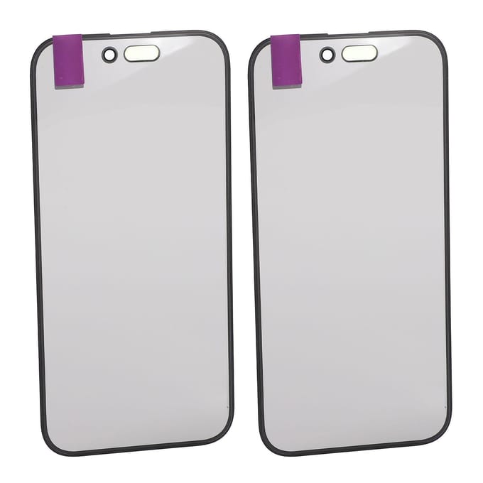 2 Pièces Assemblage de Remplacement d'Écran en Verre Lentille Extérieure Avant avec Kit d'Outils de Réparation pour Téléphone IOS 15 white
