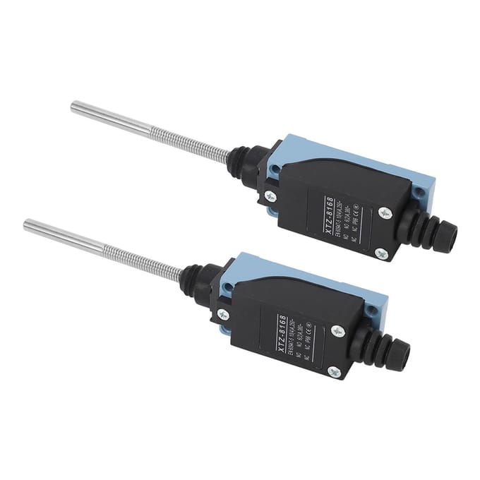 2 stuks Momentaire Eindschakelaar Bewegingsschakelaar Flexibele Spiraalveerstang voor CNC Freesmachine Laser Plasma Router