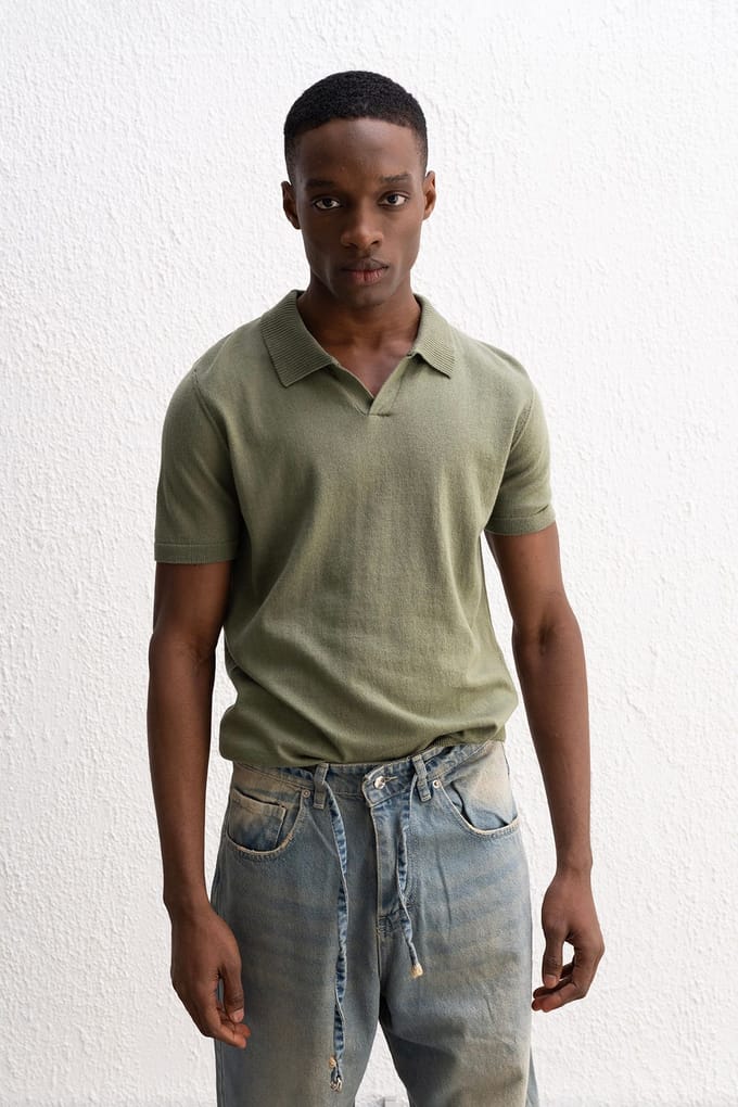 Heren Polokraag Korte Mouwen T-Shirt