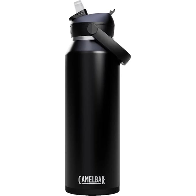 CamelBak Thrive Flip Straw Drinkfles - 600 ml - RVS - Met Rietje - Isolatie Waterfles - Zwart