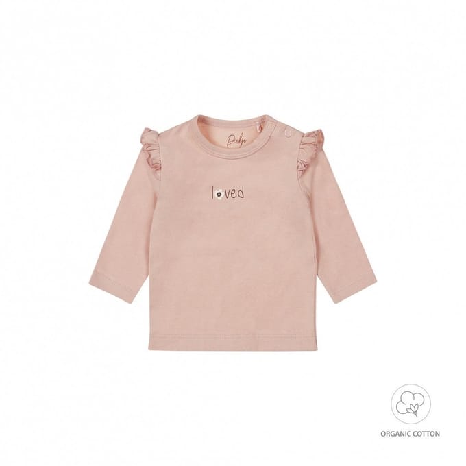 Dirkje NOOS Meisjes T-shirt - Light dusty pink