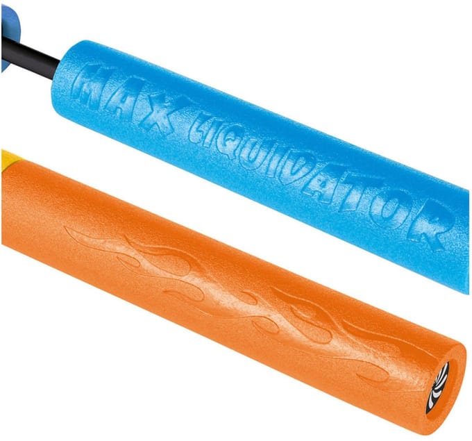 Happypeople Waterpistool spuit - 2x - foam - 51 cm - bereik van 9 meter - waterspuiten
