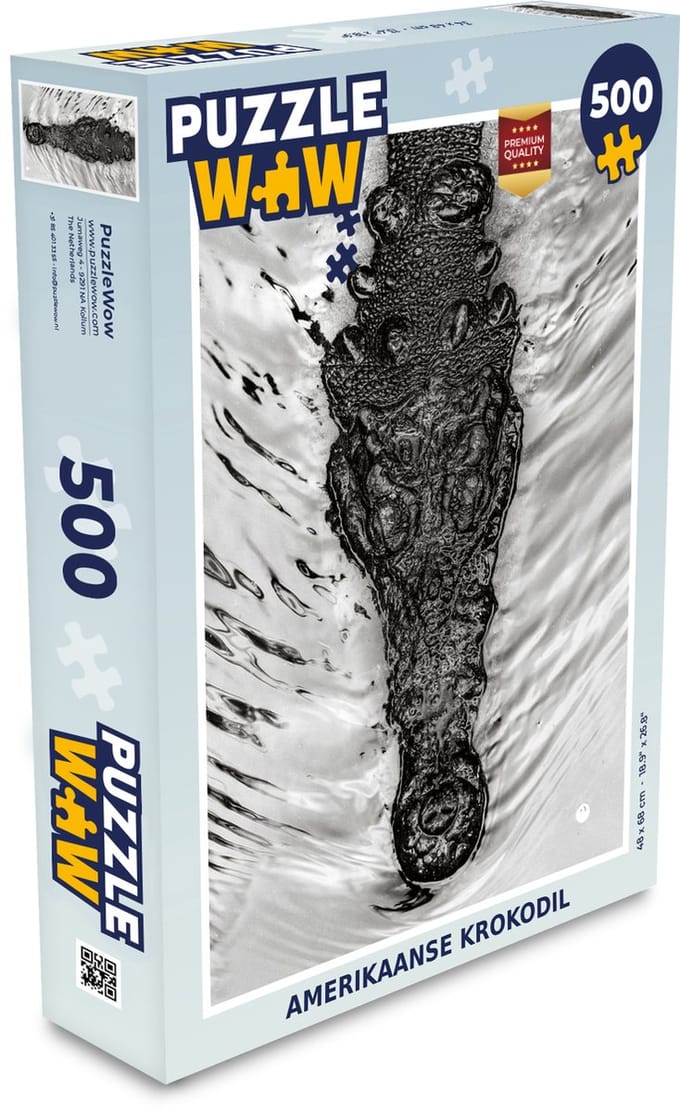 Puzzel Krokodil - Amerika - Reptielen - Legpuzzel - Puzzel 500 stukjes