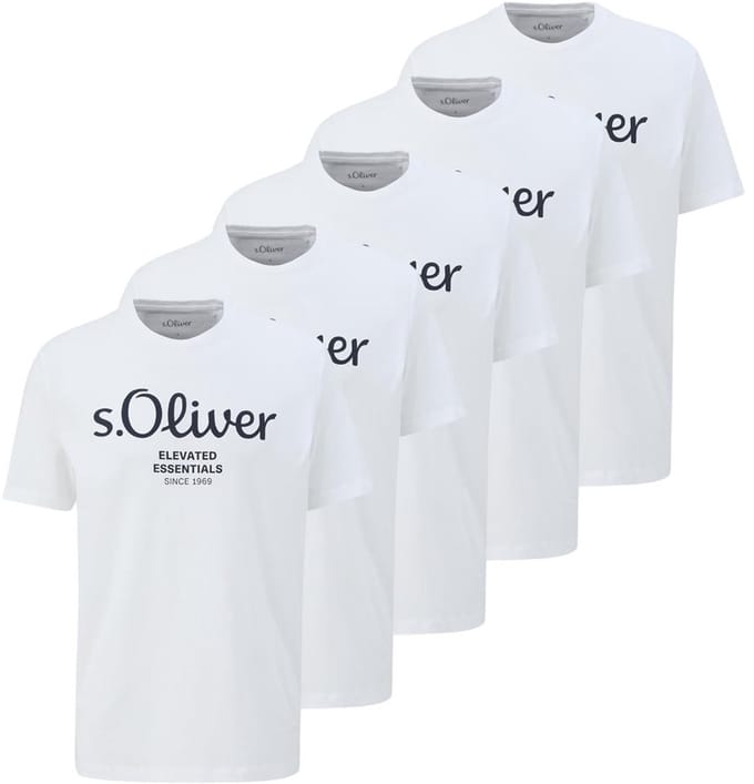 s.Oliver Heren t-shirt 5 pack Basic