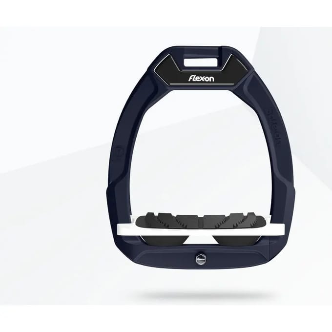 Veiligheidsstijgers Paardrijden Hellend Grip Blauw/Wit/Zwart Flex-On Safe-On