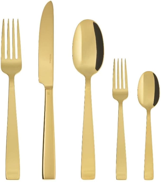 Sambonet Bestekset Flat - Goud - 30 delig / 6 personen