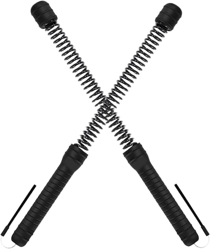 Fitness Touwen Set - Trainingstouwen - Krachttraining Thuis - Antislip Grip - 2 Stuks - Zwart