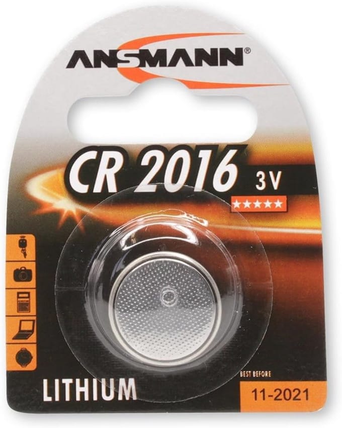 Lithium Knoopcel Batterij CR2016 3V - Pack van 2