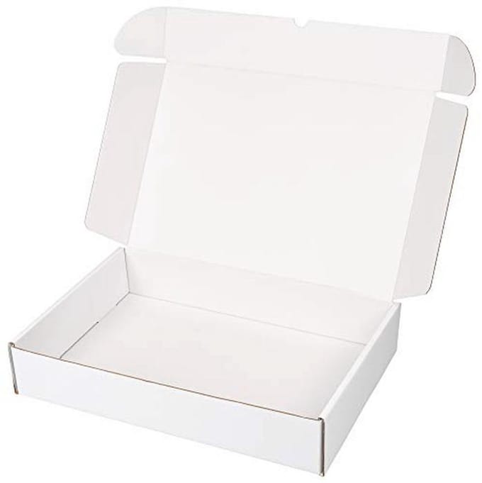 Verzenddozen voor zelfassemblage - Set van 25 - Wit - Groot - 43 x 30 x 8 cm