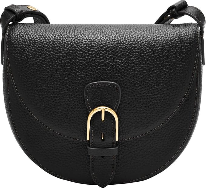 FOSSIL Schoudertas Everleigh Flap Shoulder Bag Black Zwart