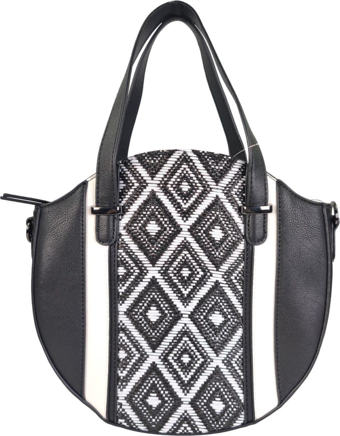 Handtas Melanie mix zwart-wit