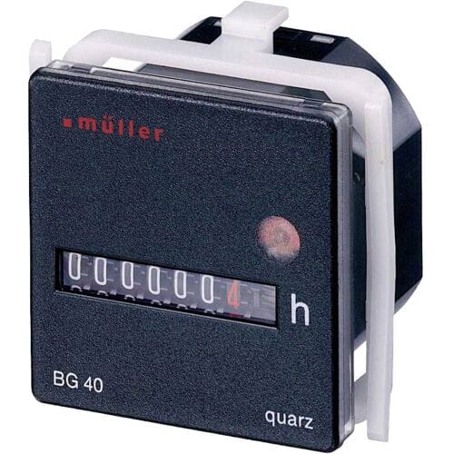 Müller BG 40.17 12-48V DC Bedrijfsurenteller Roltelwerk
