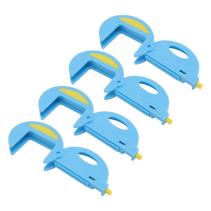 4 Stuks Sluitclips voor Zakken Ruimtebesparend Veilig Draagbaar Multifunctioneel Snack Sluitclips voor blue