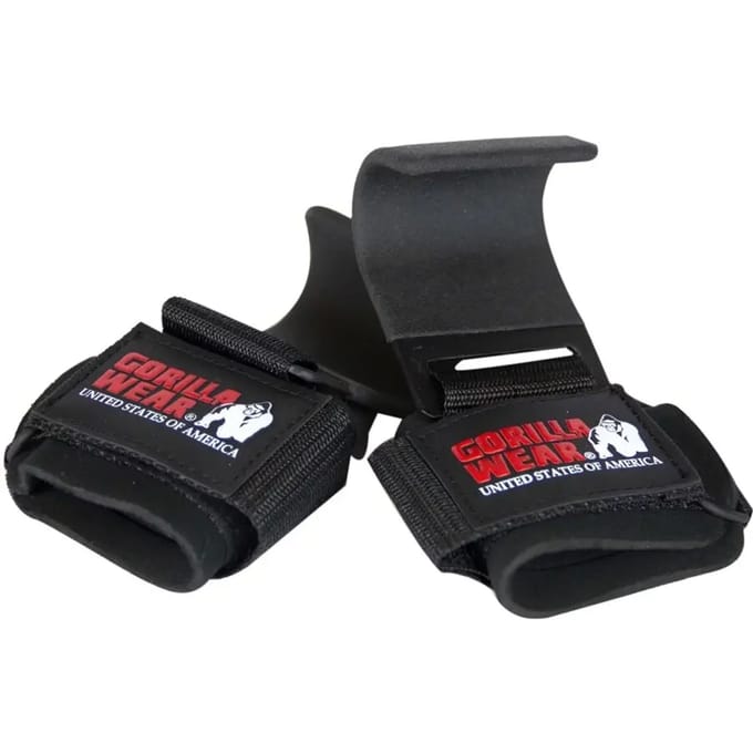 Gorilla Wear Weight Lifting Hooks - Zwart