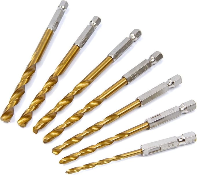 HBM 7-delige Bit- en Borenset 3-6,5 mm voor Metaal