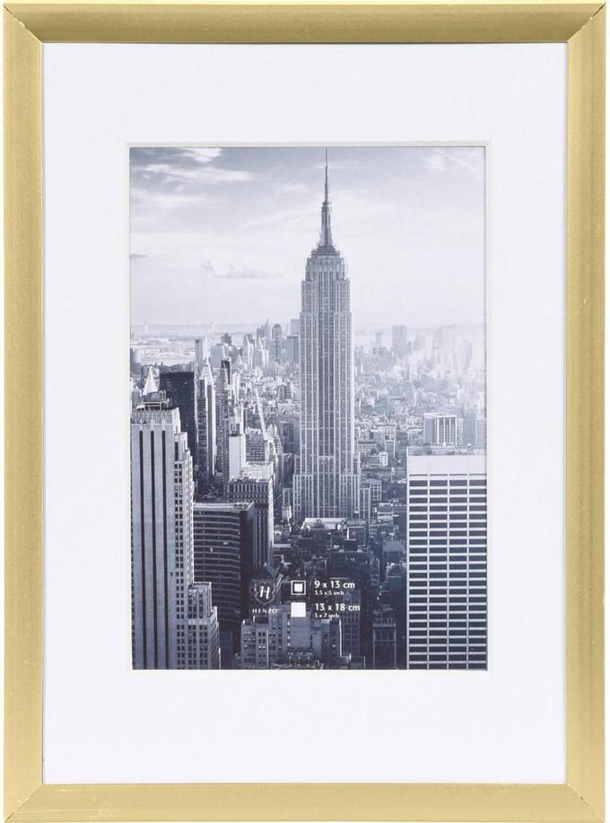 Fotolijst - Henzo - Manhattan - Fotomaat 13x18 cm - Goud