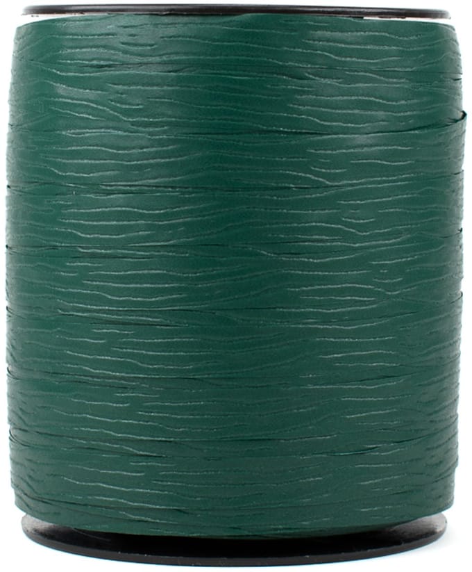 Krullint - 10 mm x 250 m - donkergroen - paperlook