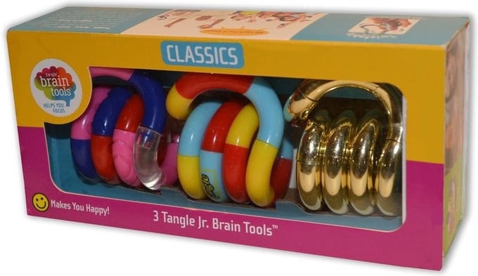 Tangle Sensory Fidget Toys Trio Pack Klassiek, Structuur, Metallics