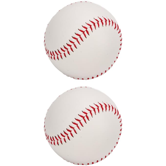 Oefen Softbal PU Leer Hard Professionele Training Honkbal voor Buitensporten 2 stuks white