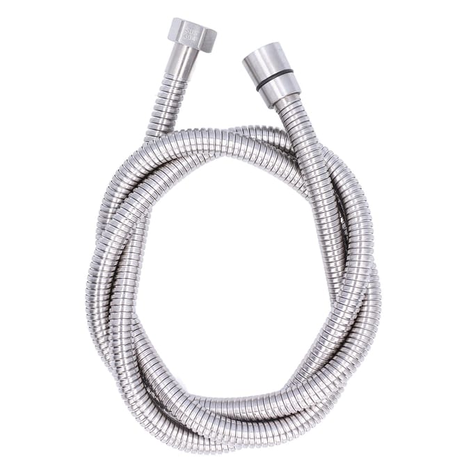 Roestvrijstalen Doucheslang Explosieveilig G1/2 Douchekopslang voor Badkamer Zilver 1.5m/4.9ft white