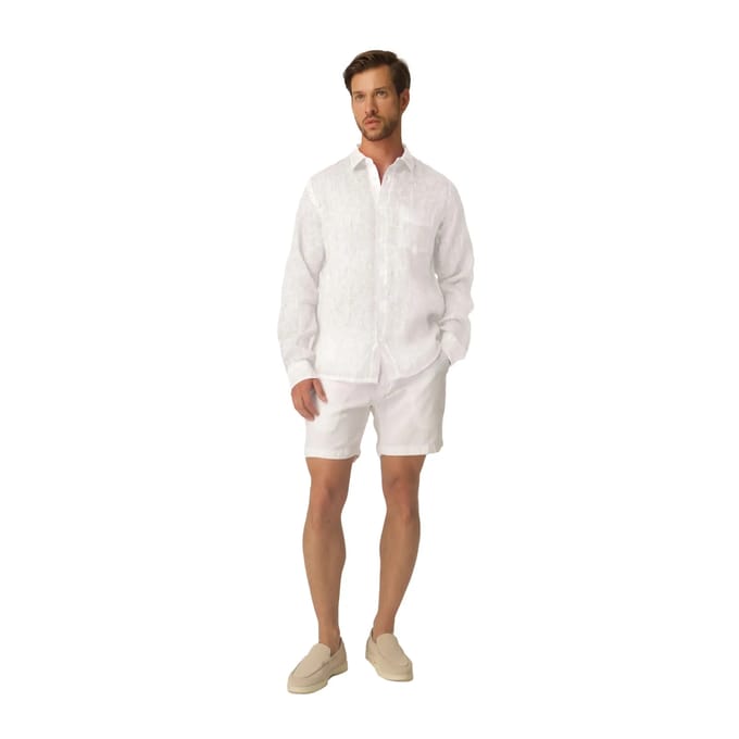 Shirt met lange mouwen Haris Cotton Front Pocket