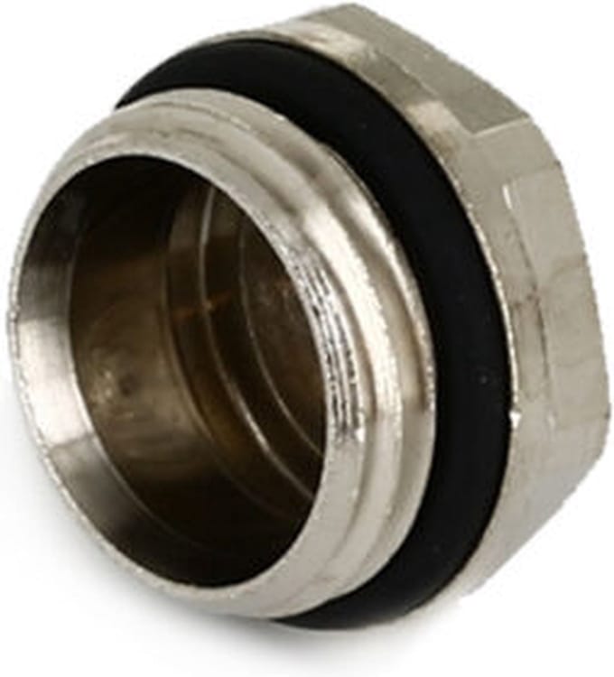 Bonfix Radiatorblindstop 1/2 vernikkeld met O-ring