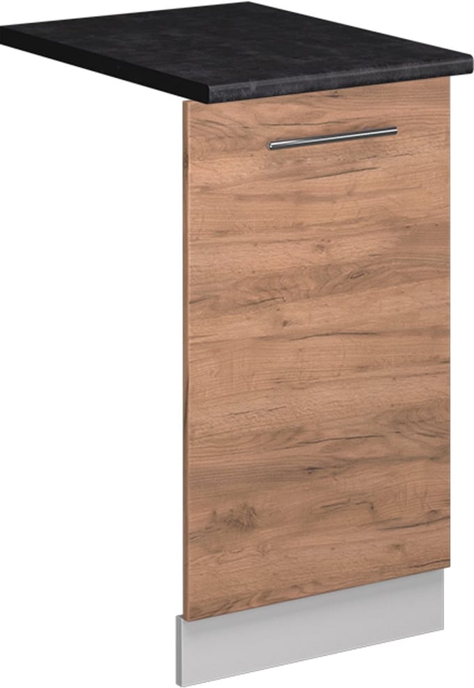 Vicco Fame-Line Vaatwasserfrontpaneel – 45 cm, WB Antraciet Krachtige eik goud