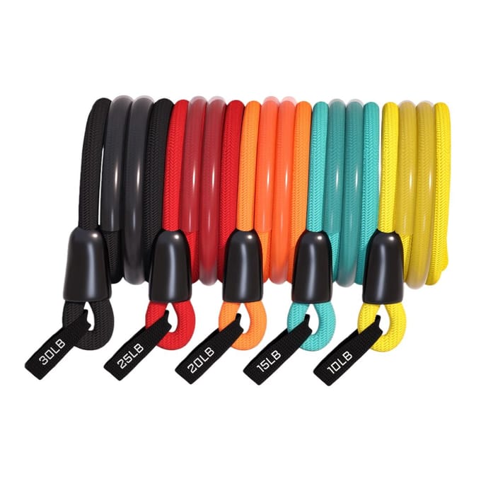 PROIRON Pull-Up Weerstandsbanden, Elastische Banden, Weerstandsbanden, Elastisch Touw, All-In Niveau 12-Delige Set, 100 Lbs