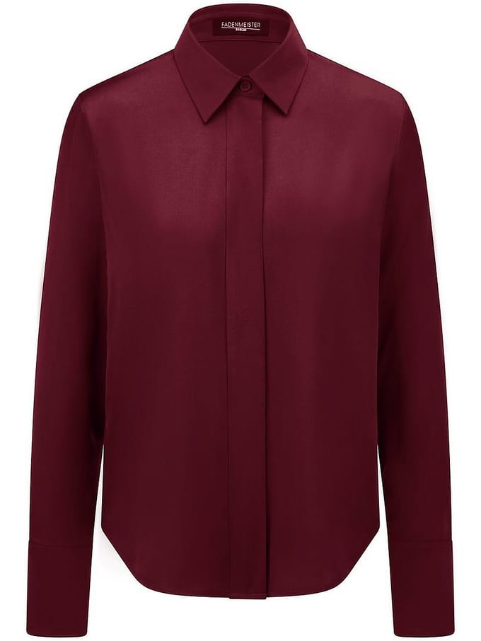Blouse in zijdemix Van Fadenmeister Berlin rood