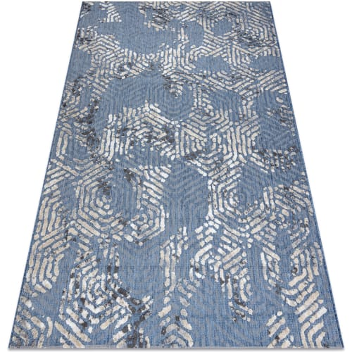 Kleden Rugsx Tapijt Structureel SOLE D3841 zeshoeken Plat gewev 80x150 cm