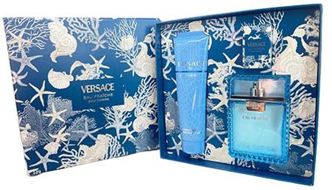 VERSACE MAN EAU FRAICHE Gift Set EDT 100 ML + 5ML EDT + SHOWER GEL 150 ML