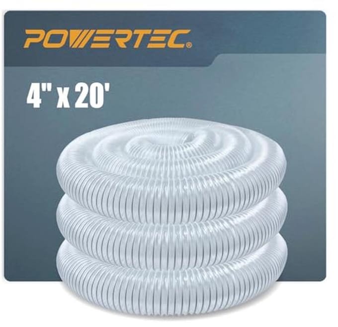 Doorzichtige PVC stofafname slang 4 inch x 6 meter