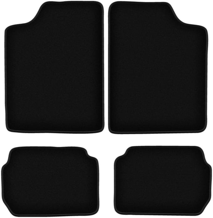 BASIC zwarte veloursmatten voor: Suzuki Swift II hatchback, sedan (1988-2004)