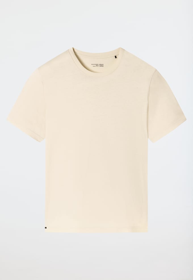 Beige shirt met korte mouwen - Mix+ Relax 48