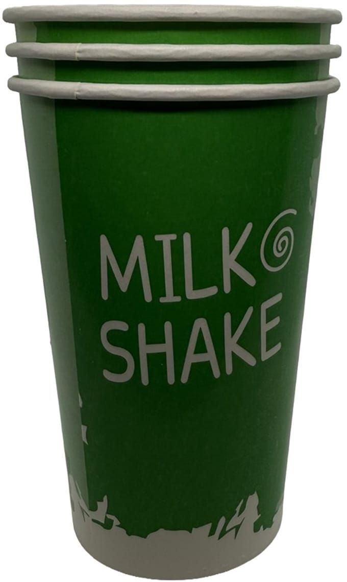 Milkshakebekers Karton 400 cc – Smoothie Bekers – 1000 Stuks