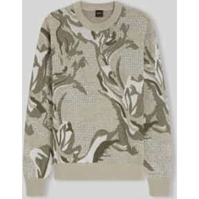 relaxed fit pullover in katoenmix model 'AFLORALO'