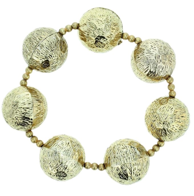 Behave - Goudkleurige armband met kralen - Statement feeststijl
