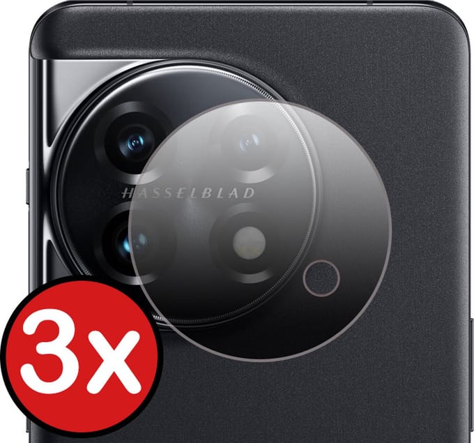 Camera Lens Protector - 3 Stuks - Geschikt voor OnePlus 11 - Camera Screenprotector - Beschermglas - Gehard Glas - Tempered Glass - Screen Protector