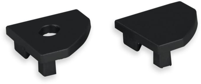 End caps zwart voor ledstrip profiel Tarenta