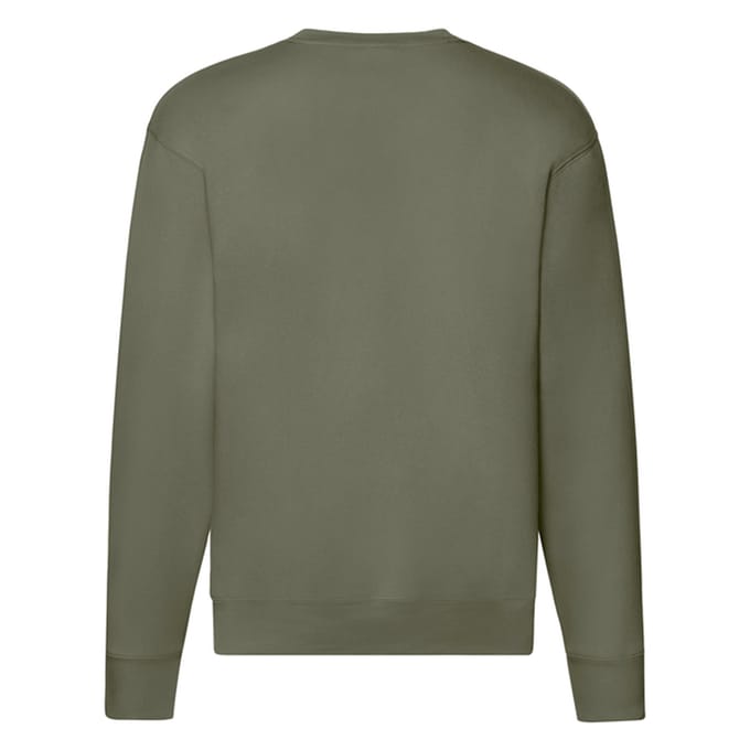 Fruit of the Loom Heren Premium Ingelegd Sweatshirt (Klassieke Olijf)