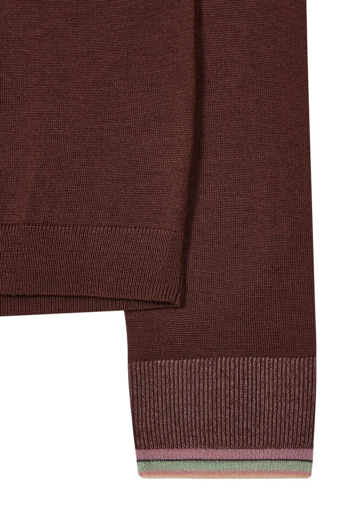 Paul Smith Knitted Sweater Crew Neck Dark Brown Taglia: S | Maglioni a maglia Outlet | Donna | Marrone