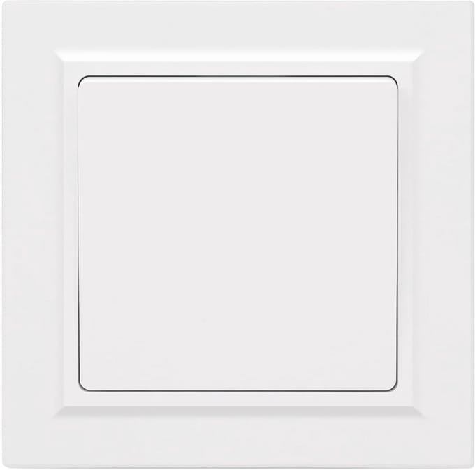 Witte Wandschakelaar met Gladde Afwerking - Enkelvoudige en Dubbelvoudige Flush Switch voor 10 Amp 250V