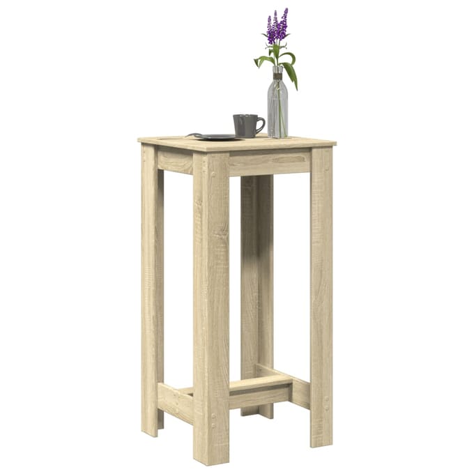 vidaXL - Bartafel - 51x50x103,5 - cm - bewerkt - hout - sonoma - eikenkleurig