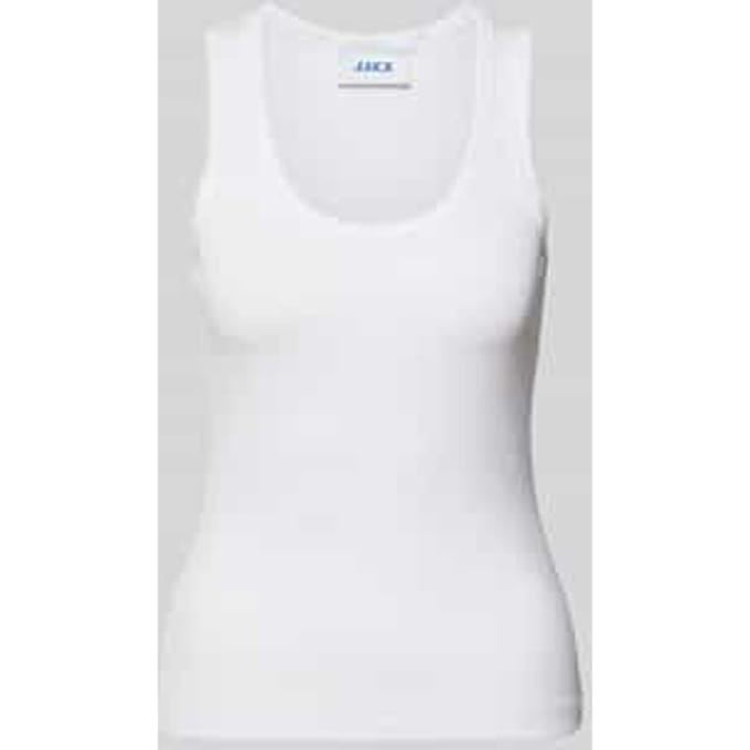Tanktop met ribstructuur model 'FRIDA'