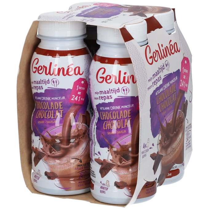 Gerlinéa Mijn Maaltijd Drinkmaaltijd Chocolade 4x236 Drinkbare oplossing