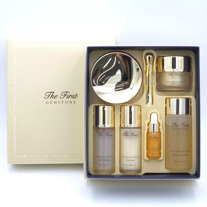 O HUI The First Geniture Cream Intensieve Set 6 stuks Koreaanse Luxe Merk Winkel beige