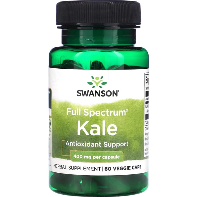 Volledig Spectrum Boerenkool, 400mg, 60 Plantaardige Capsules
