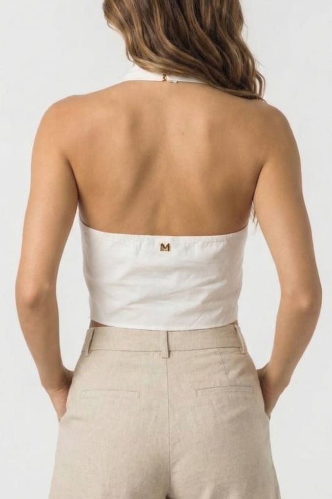 GUESS Marciano By  Pat Knot Top Sandy Shore Taglia: 44 | Magliette intime Outlet | Donna | Marrone